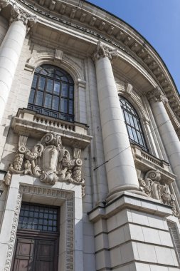 Sofya, Bulgaristan-7 Mart 2019: Sofya Üniversitesi St. Kliment Ohridski dış cephe, Bulgaristan