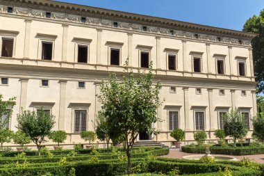 Rome, İtalya - 23 Haziran 2017: Bina, Villa Farnesina, Trastavete bölgesinde Roma, İtalya