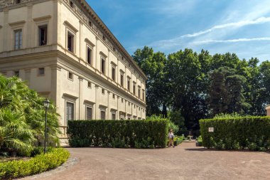 Rome, İtalya - 23 Haziran 2017: Bina, Villa Farnesina, Trastavete bölgesinde Roma, İtalya