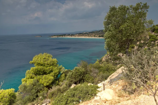 Amazing Seascape Agios Ioannis Strand Sithonia Félszigeten Chalkidiki Közép Macedónia — Stock Fotó