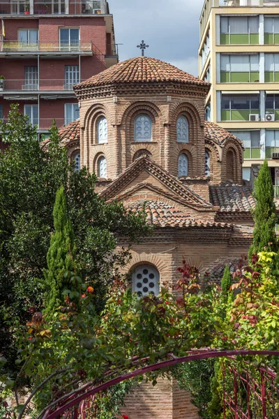 Thessaloniki Grecia Septiembre 2017 Ntique Iglesia Bizantina Panagia Chalkeon Centro — Foto de Stock