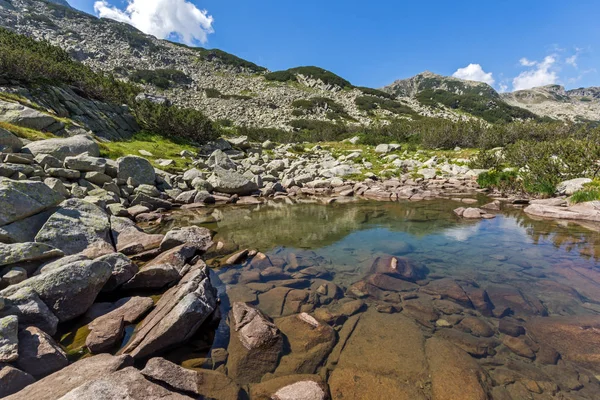 Paesaggio Estivo Del Lago Lungo Pirin Mountain Bulgaria — Foto Stock