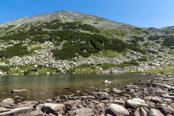 長い湖の夏の風景 ピリン山地 ブルガリア — ストック写真