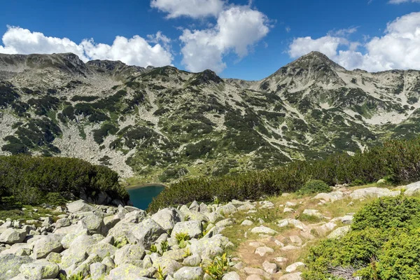 Letní Krajina Banderitsa Rybího Jezera Pohoří Pirin Bulharsko — Stock fotografie