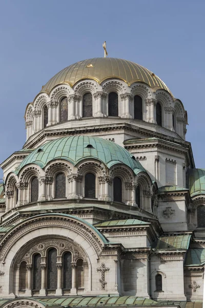 Sofia Bulgária Março 2019 Vista Incrível Catedral São Alexandre Nevski — Fotografia de Stock