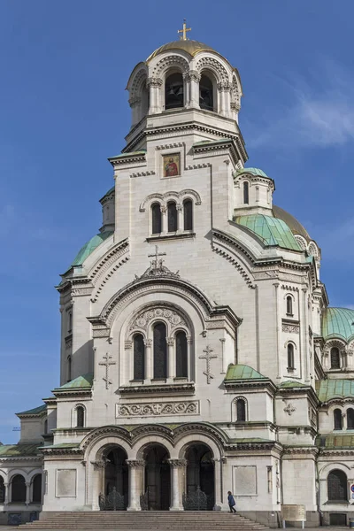 Sofia Bulgarije Maart 2019 Prachtig Uitzicht Kathedraal Saint Alexander Nevski — Stockfoto