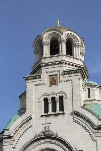 Sofia Bulgária Março 2019 Vista Incrível Catedral São Alexandre Nevski — Fotografia de Stock