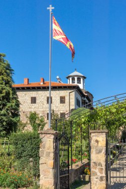 Lesnovo Manastırı, Kuzey Makedonya-21 Temmuz 2018: Kuzey Makedonya Cumhuriyeti, Lesnovo 'dan St. Archangel Michael ve St. Hermit Gabriel Ortodoks Lesnovo Manastırı