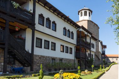 Lesnovo Manastırı, Kuzey Makedonya-21 Temmuz 2018: Kuzey Makedonya Cumhuriyeti, Lesnovo 'dan St. Archangel Michael ve St. Hermit Gabriel Ortodoks Lesnovo Manastırı