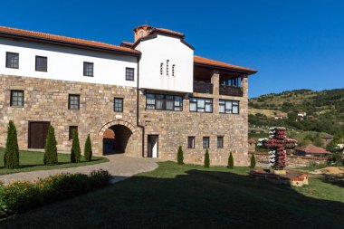 Lesnovo Manastırı, Kuzey Makedonya-21 Temmuz 2018: Kuzey Makedonya Cumhuriyeti, Lesnovo 'dan St. Archangel Michael ve St. Hermit Gabriel Ortodoks Lesnovo Manastırı