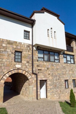 Lesnovo Manastırı, Kuzey Makedonya-21 Temmuz 2018: Kuzey Makedonya Cumhuriyeti, Lesnovo 'dan St. Archangel Michael ve St. Hermit Gabriel Ortodoks Lesnovo Manastırı