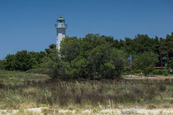 Famosa Spiaggia Possidi Capo Penisola Kassandra Calcidica Macedonia Centrale Grecia — Foto Stock