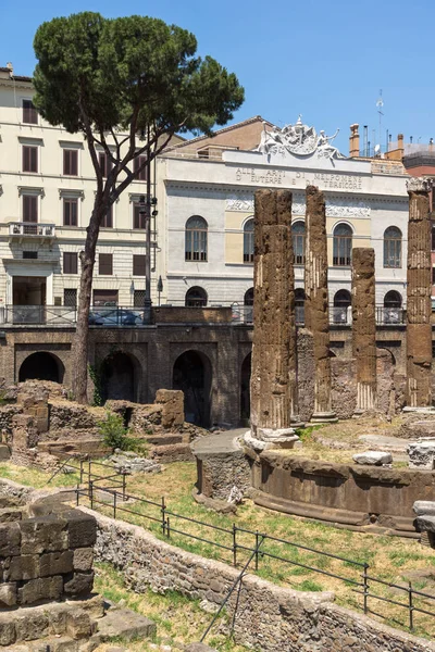 Rome Olaszország Június 2017 Panoráma Largo Torre Argentina Róma Városában — Stock Fotó