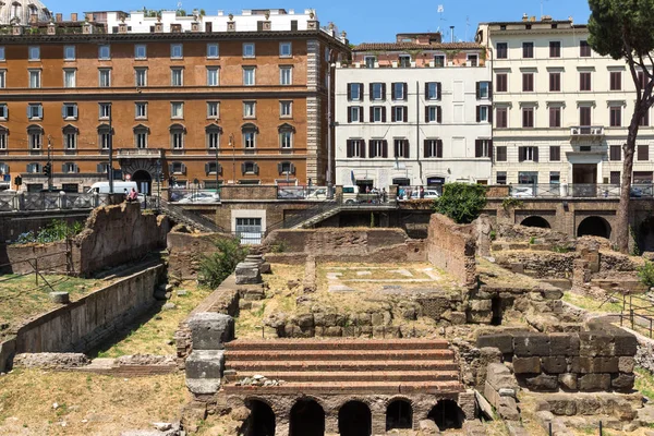 이탈리아 2017 2017 로마의 도시에서 라르고 아르헨티나의 파노라마 이탈리아 — 스톡 사진