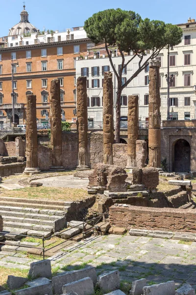 Rome Olaszország Június 2017 Panoráma Largo Torre Argentina Róma Városában — Stock Fotó