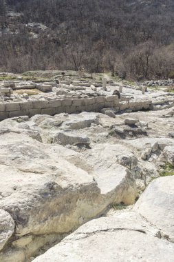 Antik sığınak şehri Perperikon harabeleri, Kardzhali bölgesi, Bulgaristan