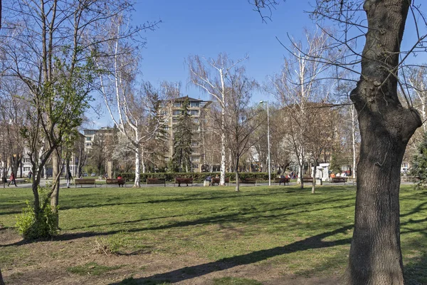 Sofia Bulgaria Marzo 2019 Paesaggio Primaverile Con Alberi Giardini Parco — Foto Stock