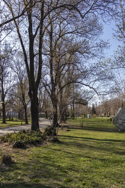 Sofia Bulgaria Marzo 2019 Paesaggio Primaverile Con Alberi Giardini Parco — Foto Stock