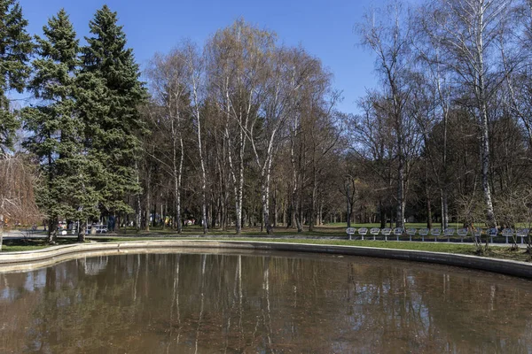 Sofia Bulgarien März 2019 Erstaunliche Frühlingslandschaft Des Südparks Der Stadt — Stockfoto