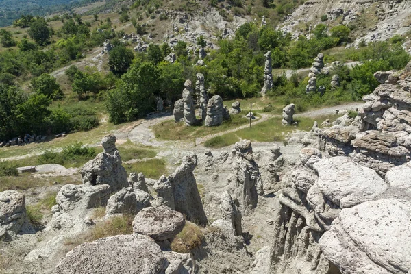Rock Formacji Stone Lalki Kuklica Pobliżu Miasta Kratowo Republika Północnej — Zdjęcie stockowe