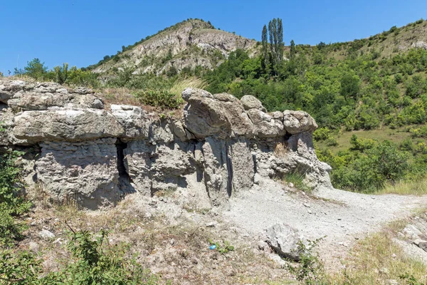 Rock Formation Stone Dolls Kuklica Town Kratovo Republic North Macedonia — Stock Photo, Image