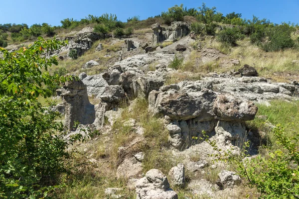 Skalní Formace Stone Panenky Kuklica Poblíž Města Městu Severní Makedonie — Stock fotografie