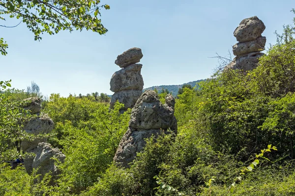 Kuklica の石人形北マケドニア共和国 Kratovo 町の近くの岩します — ストック写真