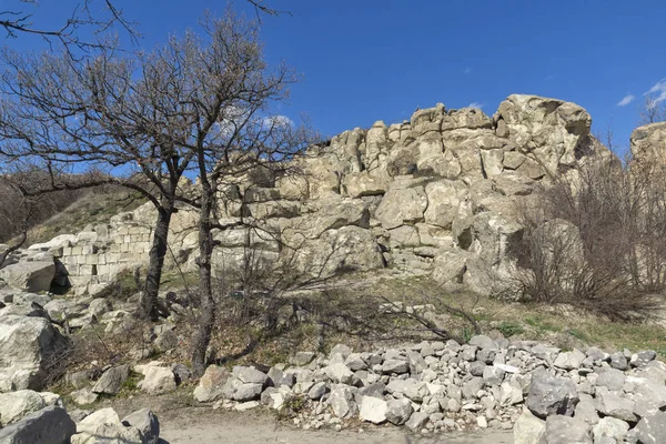Ruinas Antigua Ciudad Tracia Perperikon Región Kardzhali Bulgaria — Foto de Stock