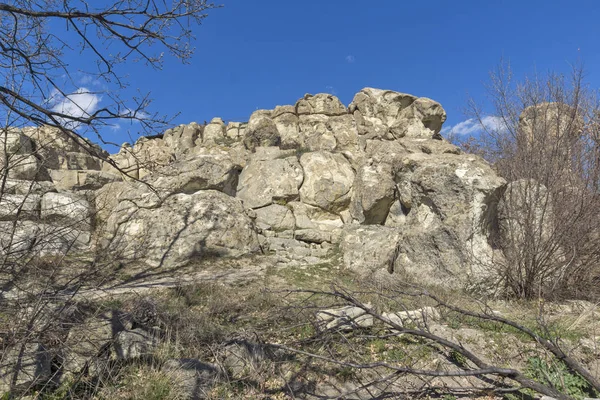 Ruinas Antigua Ciudad Tracia Perperikon Región Kardzhali Bulgaria — Foto de Stock