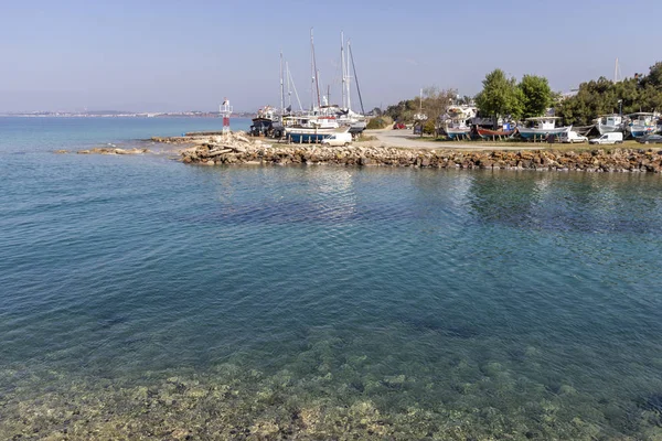 Νέα Ποτεινία Ελλάδα Μαρτίου 2019 Διώρυγα Στην Πόλη Νέα Ποτιιαία — Φωτογραφία Αρχείου