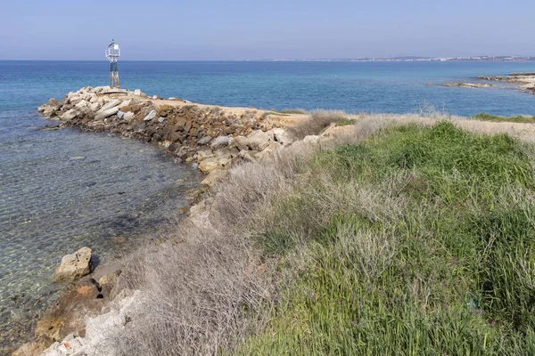 Nea Poteidaia Greece March 2019 Coastline Nea Poteidaia Kassandra Chalkidiki — Stock Photo, Image