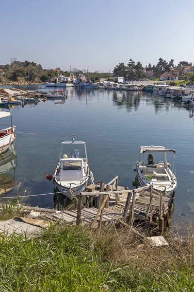 Νέα Ποτεινία Ελλάδα Μαρτίου 2019 Λιμάνι Νέας Ποτεινίας Κασσάνδρα Χαλκιδική — Φωτογραφία Αρχείου