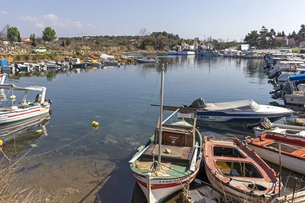 Nea Poteidaia Grécia Março 2019 Porto Nea Poteidaia Kassandra Chalkidiki — Fotografia de Stock