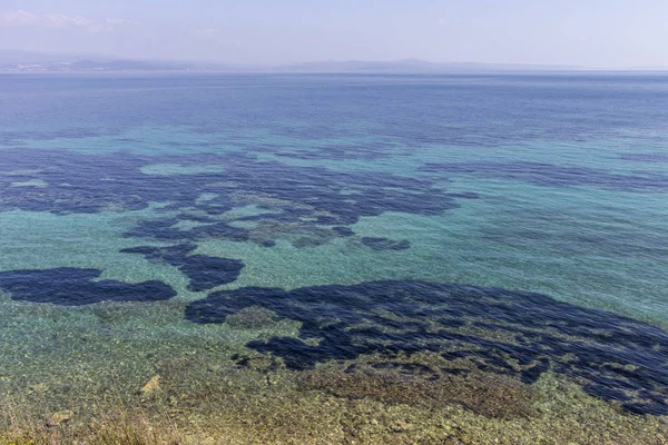 Amazing Seascape Kust Staden Nea Fokea Kassandra Chalkidiki Centrala Makedonien — Stockfoto