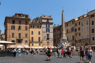 Roma, İtalya - 23 Haziran 2017: görünüm Via Nazionale, Roma, İtalya, Amazing