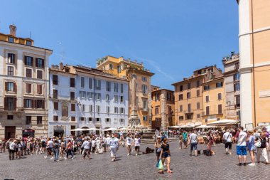 Roma, İtalya - 23 Haziran 2017: görünüm Via Nazionale, Roma, İtalya, Amazing