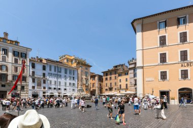 Roma, İtalya - 23 Haziran 2017: görünüm Via Nazionale, Roma, İtalya, Amazing