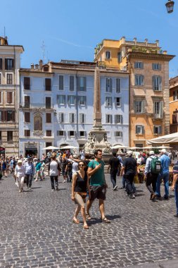 Roma, İtalya - 23 Haziran 2017: görünüm Via Nazionale, Roma, İtalya, Amazing