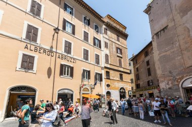 Roma, İtalya - 23 Haziran 2017: görünüm Via Nazionale, Roma, İtalya, Amazing