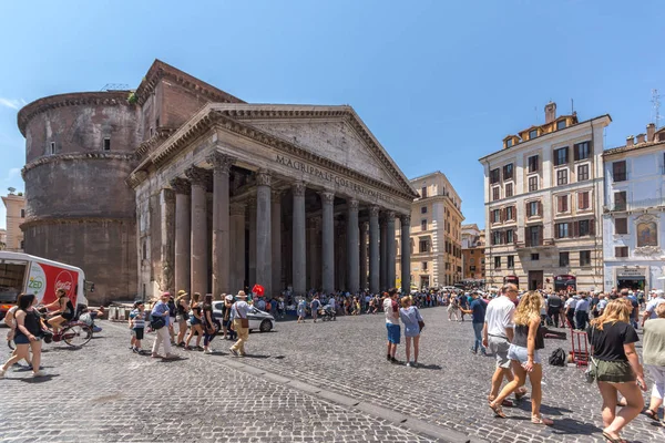 Rome Italy June 2017 Amazing View Piazza Della Rotonda City — Stock Photo, Image