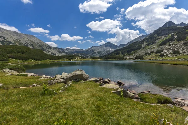 Letní Krajina Jezera Muratovo Hvoynato Pirin Mountain Bulharsku — Stock fotografie