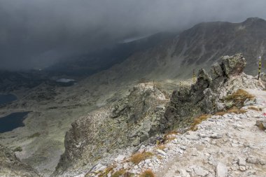 Musala tepe, Rila Dağı, Bulgaristan üzerinden şaşırtıcı panorama