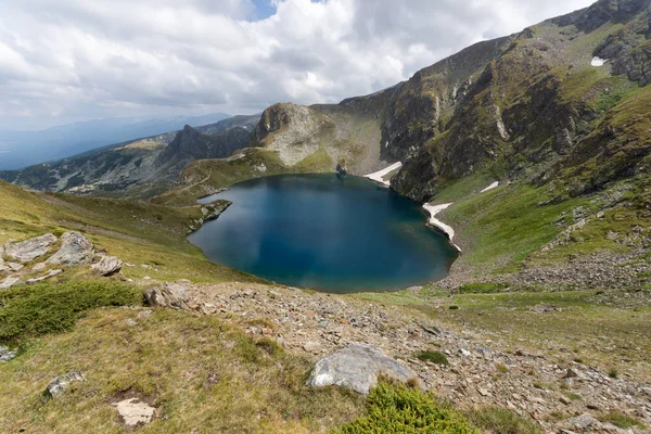Ένα Τοπίο Λίμνη Μάτι Επτά Λίμνες Της Ρίλας Βουνό Ρίλα — Φωτογραφία Αρχείου