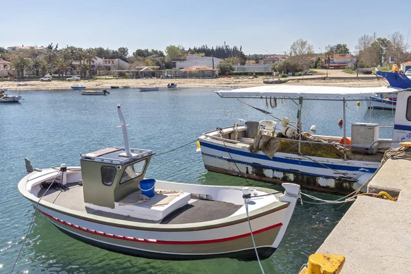 Nea Fokea Kassandra Greece March 2019 Panorama Town Nea Fokea — Stock Photo, Image