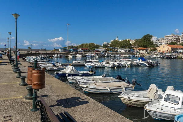 Alexandroupoli Grecja Września 2017 Panoramiczny Widok Port Aleksandropolis Wschodniej Macedonii — Zdjęcie stockowe