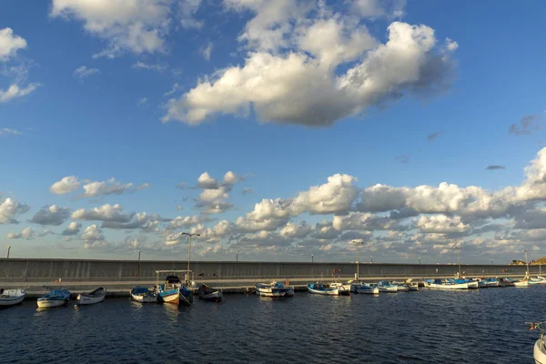 Chernomorets Bulgaria August 2018 Atemberaubende Sonnenuntergangslandschaft Des Hafens Von Chernomorets — Stockfoto