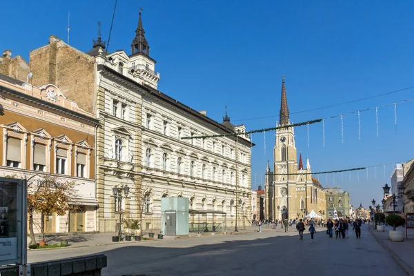 Novi Sad Vojvodina Serbia Novembre 2018 Municipio Centro Della Città — Foto Stock