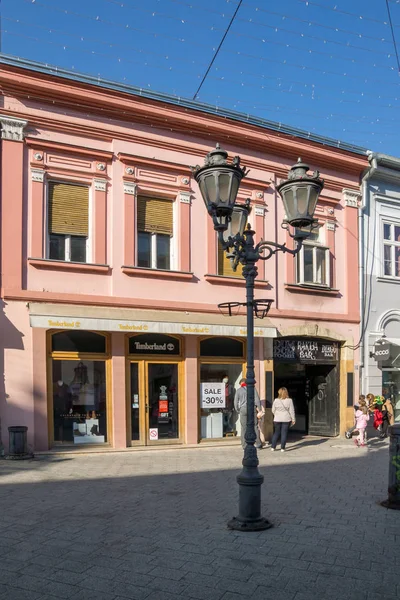 Novi Sad Vojvodina Serbia Noviembre 2018 Edificios Típicos Centro Ciudad — Foto de Stock