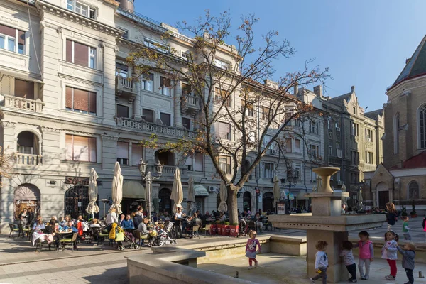 Novi Sad Vojvodina Sırbistan Kasım 2018 Novi Sad Şehir Merkezinde — Stok fotoğraf