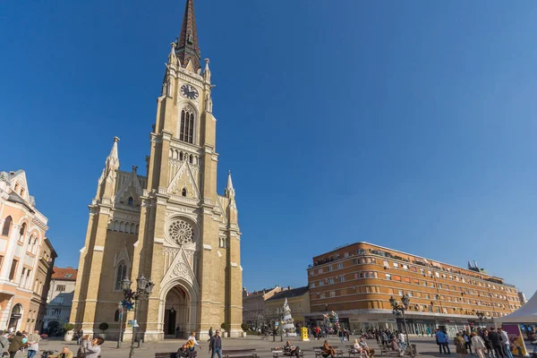 Novi Sad Vojvodina Serbia Noviembre 2018 Catedral Católica Nombre Iglesia — Foto de Stock